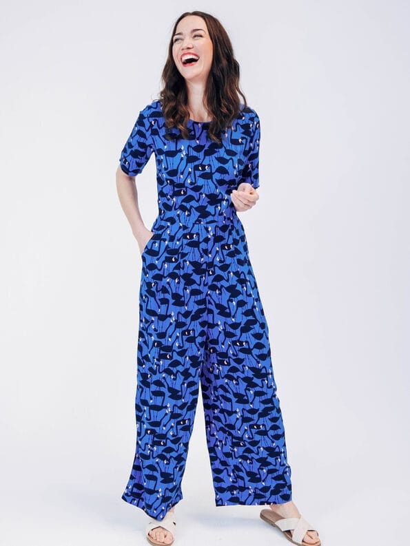 Mademoiselle YéYé Jumpsuit mit verkürztem Bein aus EcoVero by Lenzing