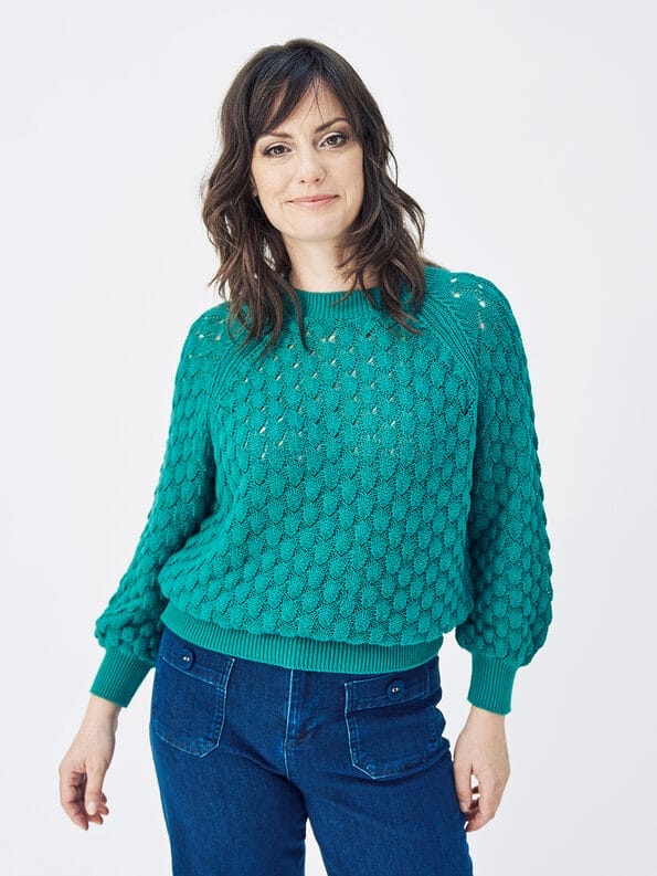 Mademoiselle YéYé Grobstrick Pullover aus Bio-Baumwolle